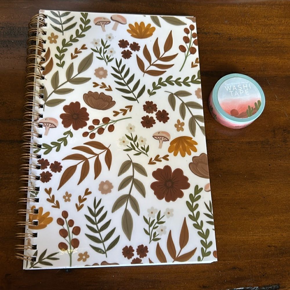 Spiral Notebook and Washi tape bundle Creatorrs Jess Paper Co and Elyse Breanne